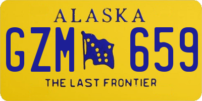 AK license plate GZM659
