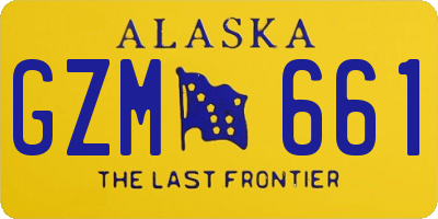 AK license plate GZM661