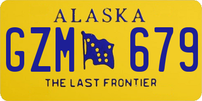 AK license plate GZM679