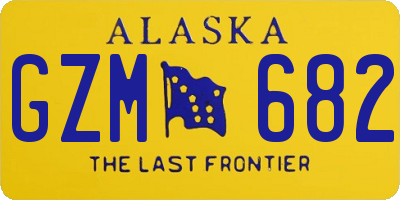 AK license plate GZM682