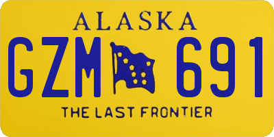 AK license plate GZM691