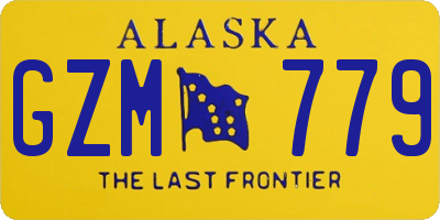 AK license plate GZM779
