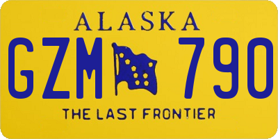 AK license plate GZM790