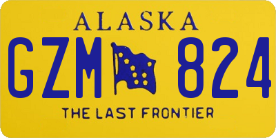 AK license plate GZM824