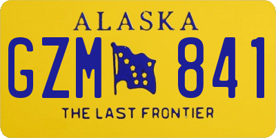 AK license plate GZM841