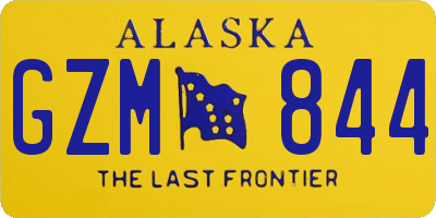 AK license plate GZM844
