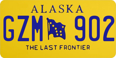 AK license plate GZM902