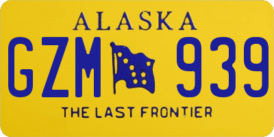 AK license plate GZM939