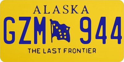 AK license plate GZM944