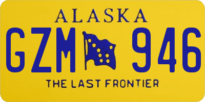 AK license plate GZM946