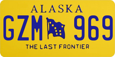 AK license plate GZM969