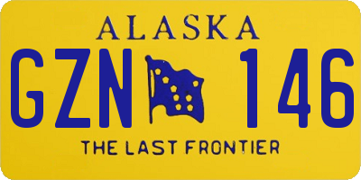 AK license plate GZN146