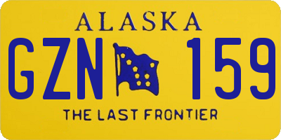 AK license plate GZN159