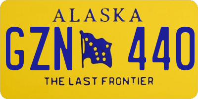 AK license plate GZN440