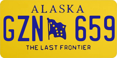 AK license plate GZN659