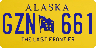 AK license plate GZN661