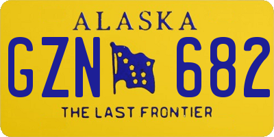 AK license plate GZN682