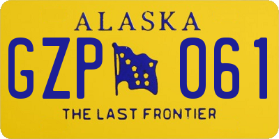 AK license plate GZP061