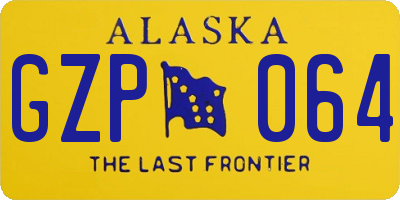 AK license plate GZP064
