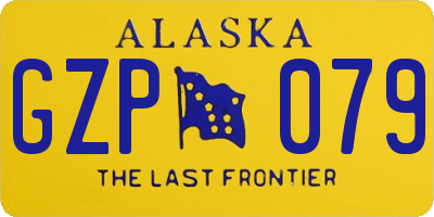 AK license plate GZP079