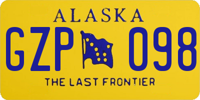 AK license plate GZP098