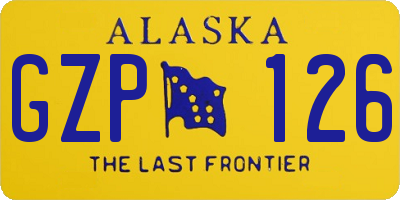 AK license plate GZP126