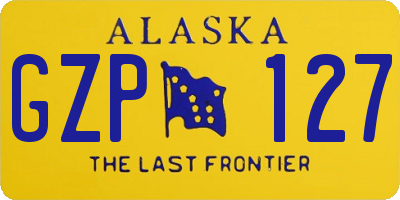 AK license plate GZP127