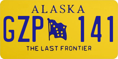 AK license plate GZP141