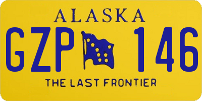 AK license plate GZP146