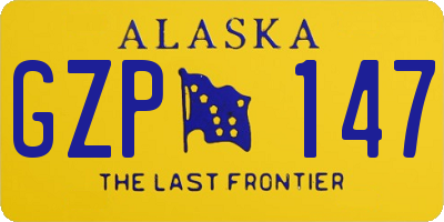 AK license plate GZP147