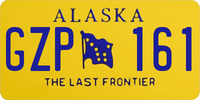 AK license plate GZP161