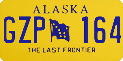 AK license plate GZP164