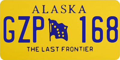 AK license plate GZP168