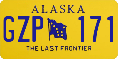AK license plate GZP171