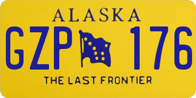 AK license plate GZP176