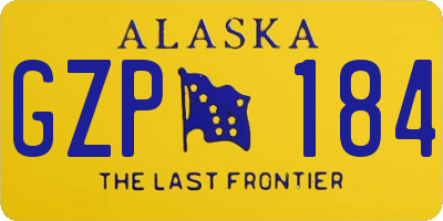 AK license plate GZP184