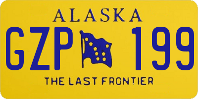 AK license plate GZP199