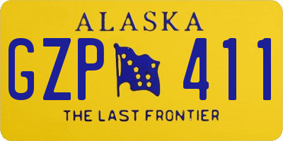 AK license plate GZP411