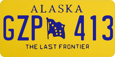 AK license plate GZP413
