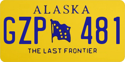 AK license plate GZP481