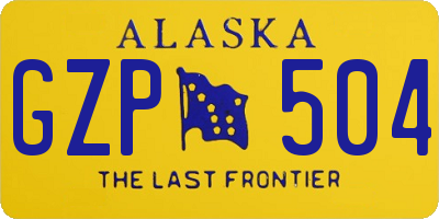 AK license plate GZP504