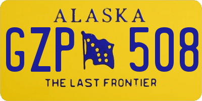 AK license plate GZP508