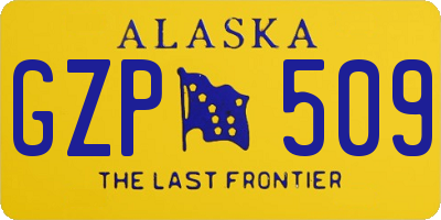 AK license plate GZP509