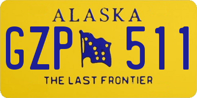 AK license plate GZP511