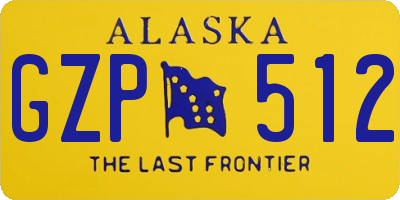 AK license plate GZP512