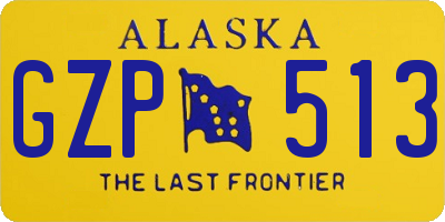 AK license plate GZP513