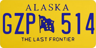 AK license plate GZP514