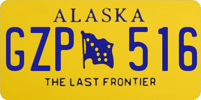 AK license plate GZP516