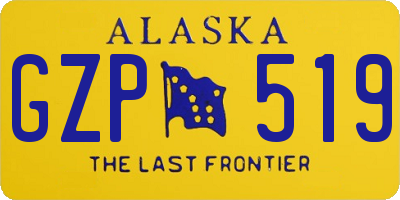 AK license plate GZP519