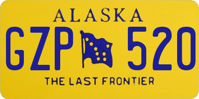 AK license plate GZP520